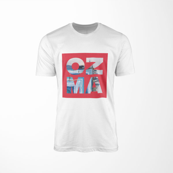 T-shirt Unisex : OZMA « HYPERLAPSE Red LOGO », frais d’envois compris
